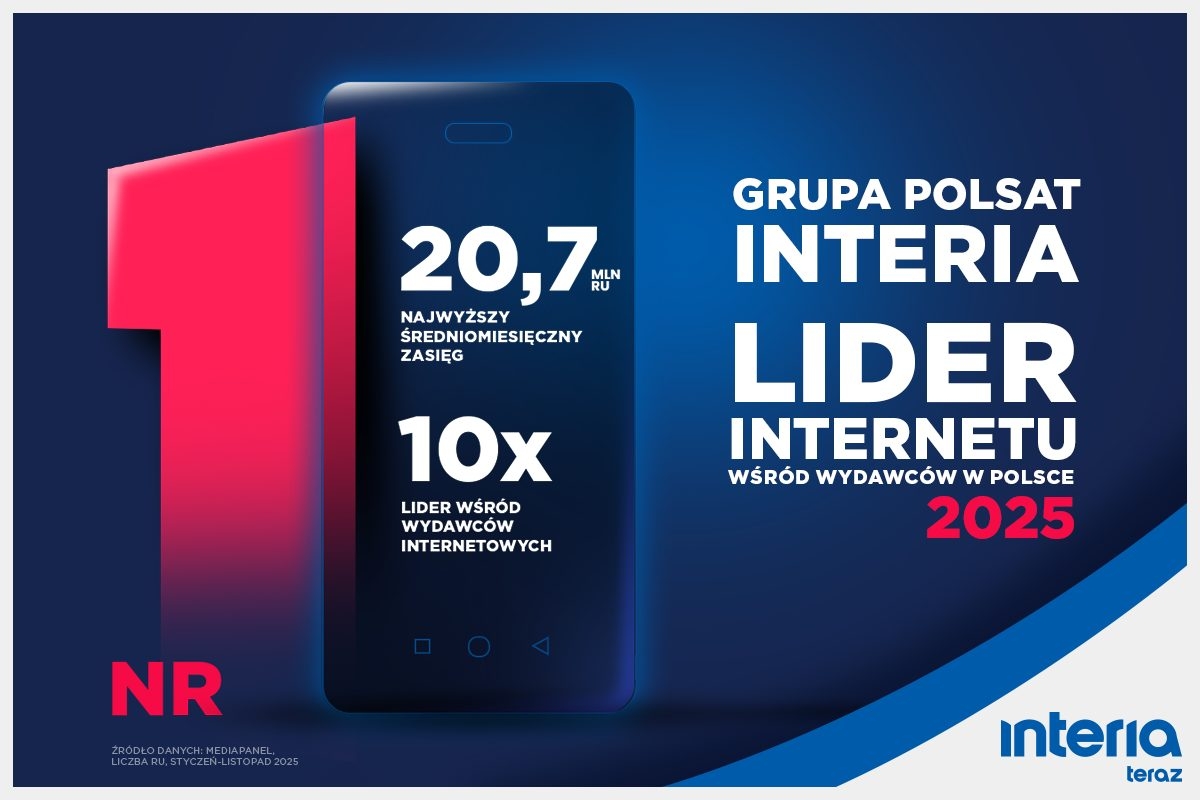 Grupa Polsat - Interia liderem Internetu w 2025 roku